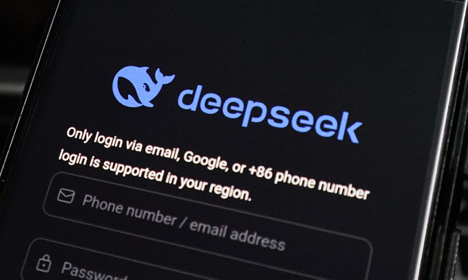 Giao diện DeepSeek trên smartphone. Ảnh: Bảo Lâm