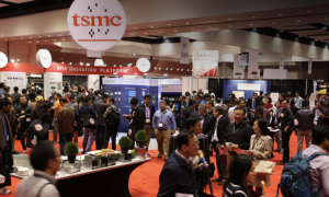 Gian hàng của TSMC tại một sự kiện ở đảo Đài Loan. Ảnh: TSMC