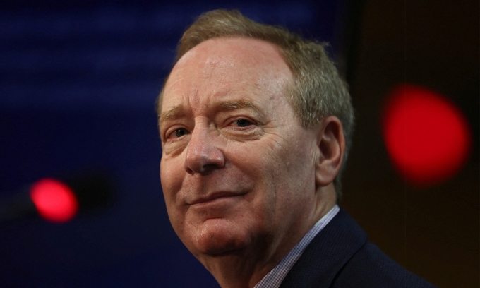 Chủ tịch Microsoft Brad Smith. Ảnh:Reuters
