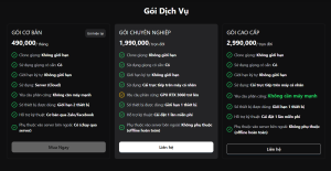Bảng giá dùng tool AI Clone Voice của NamPV